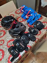 rollerblade 2 caschi bici + oakley