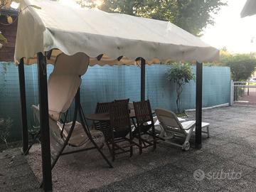 gazebo in legno lamellare