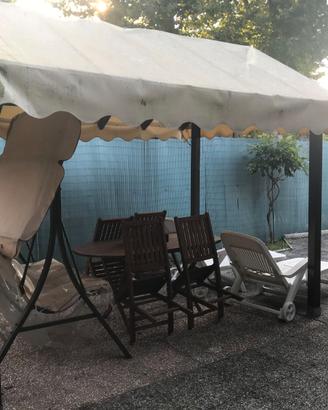 gazebo in legno lamellare