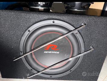 subwoofer e coppia di casse Renegade