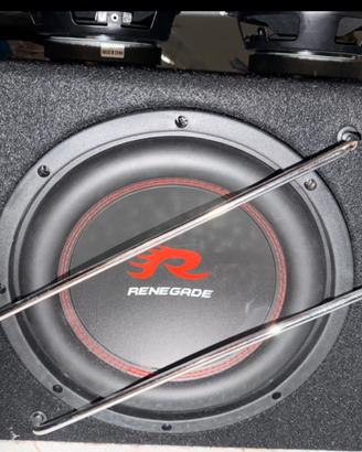 subwoofer e coppia di casse Renegade