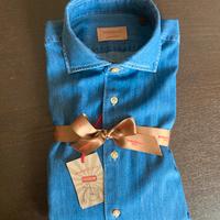 Camicia Denim blu Borriello Napoli