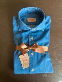 Camicia Denim blu Borriello Napoli
