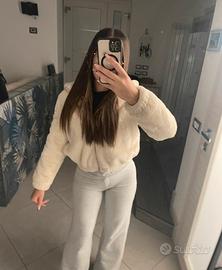 pelliccia giubbotto con pelo donna
