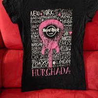 t-shirt nera hard rock cafe taglia S 100% cotone n