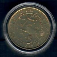 SAN MARINO 5 EURO SERIE ZODIACO 2020 SAGITARIO FDC