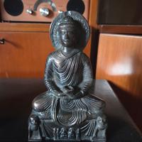 Statua Buddha in ottone – Meditazione Dhyana Mudra