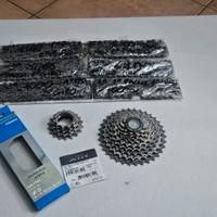 Cassetta XTR 9v CS-M970 11-34 e  catene CN-7701