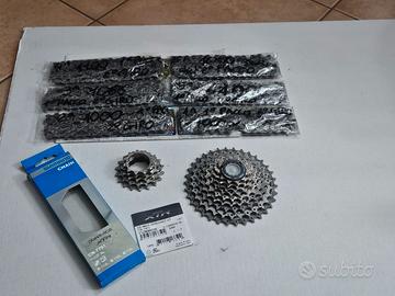 Cassetta XTR 9v CS-M970 11-34 e  catene CN-7701