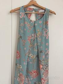 Abito estivo Kaos tg 42 celeste con fiori nuovo