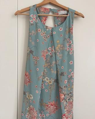 Abito estivo Kaos tg 42 celeste con fiori nuovo
