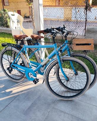 Coppia bici uomo / donna in alluminio Via Veneto 