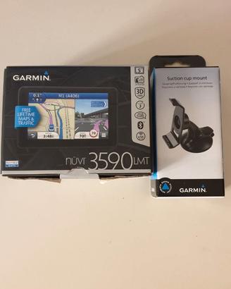 Garmin Nuvi 3590 LMT con supporto a ventosa