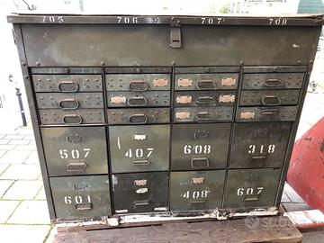 Cassettiera-archivio-metallo militare americana