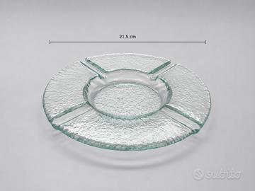 Posacenere in vetro trasparente Ø 21,5 cm