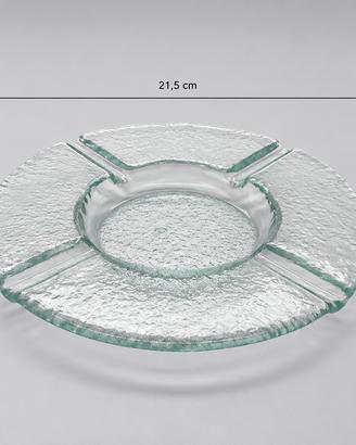 Posacenere in vetro trasparente Ø 21,5 cm