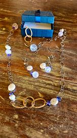 collana lunga con ametiste