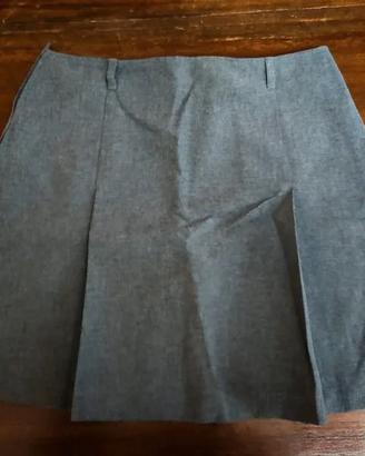 mini gonna grigio sisley taglia slim 40 misure