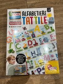 Gioco da tavolo Alfabetiere tattile