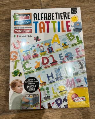 Gioco da tavolo Alfabetiere tattile