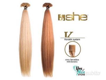 10 ciocche extension professionali a cheratina SHE