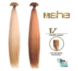 10 ciocche extension professionali a cheratina SHE