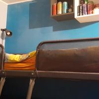 Letto singolo rialzato 