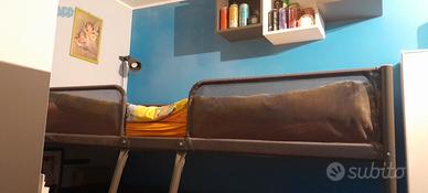 Letto singolo rialzato 