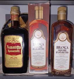 2 BOTTIGLIE AMARETTO RAMAZZOTTI E BRANCA CON BOX