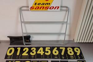 TABELLA TEMPI MURETTO BOX AUTO MOTO RALLYE PISTA