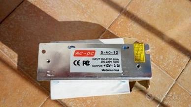 Alimentatore trasformatore s-40-12 ac - dc 12v