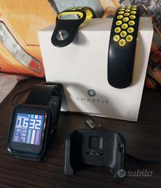 SMARTWATCH AMAZFIT BIP COMPLETO+SECONDO CINTURINO