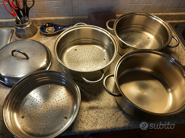 Vaporiera 3 livelli in acciaio