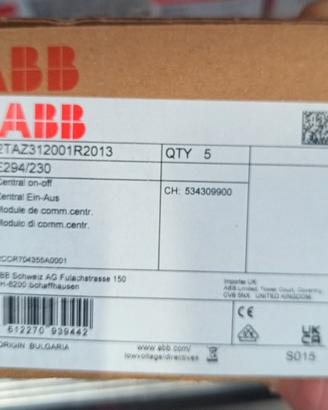 Rele' 294/230 ABB bobina aggiuntiva
