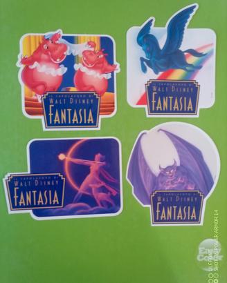 Disney Fantasia adesivi vintage 