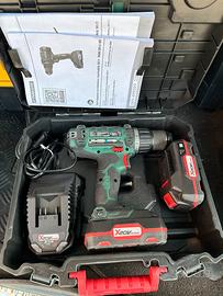 Trapani avvitatore uno con percussione e accessori