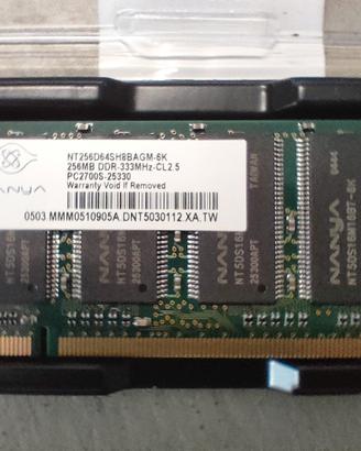 memoria ram 256MB