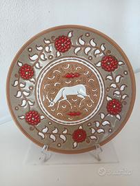 piatto in terracotta Greco