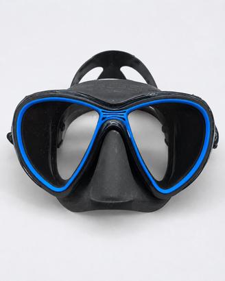 Maschera sub Cressi Quantum nero/blu con custodia