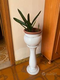 Vaso alto bianco