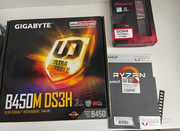 Pc Ryzen 5 2400  ssd 120gb + 500Gb  8 Gb ram 