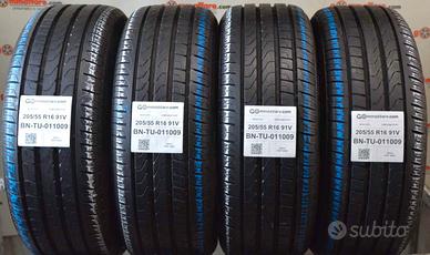 4 pneumatici pirelli 205/55 r16 91v tu11009