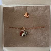 Bracciale ed orecchino in argento 925 e oro rosa