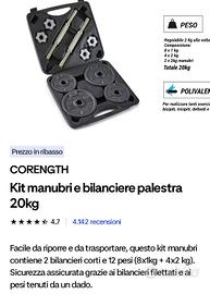 coppia di bilancieri con peso 