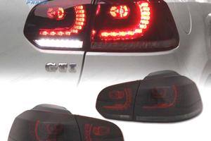 FANALI VOLKSWAGEN VW GOLF 6 08-12 LED ROSSO AFFUMI
