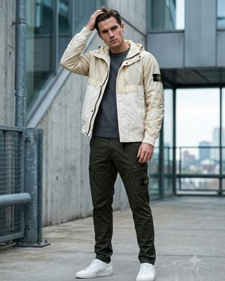 Giubbotto Stone Island Cream / Off-White