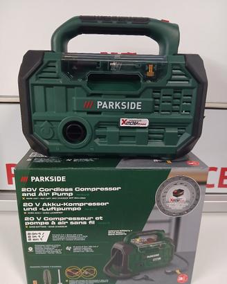 🧰Parkside compressore portatile batteria 