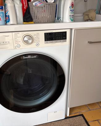 Lavabo da stireria con cassettone e ripiano per la