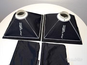 2 Softbox Elinchrom Portalite 40x40 cm