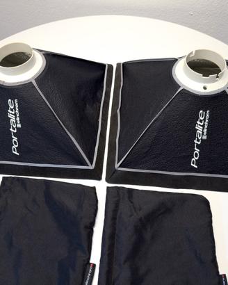 2 Softbox Elinchrom Portalite 40x40 cm